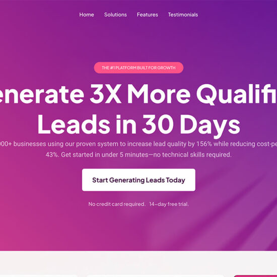SaaS Landing Page