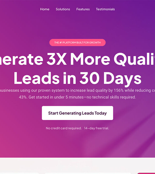 SaaS Landing Page