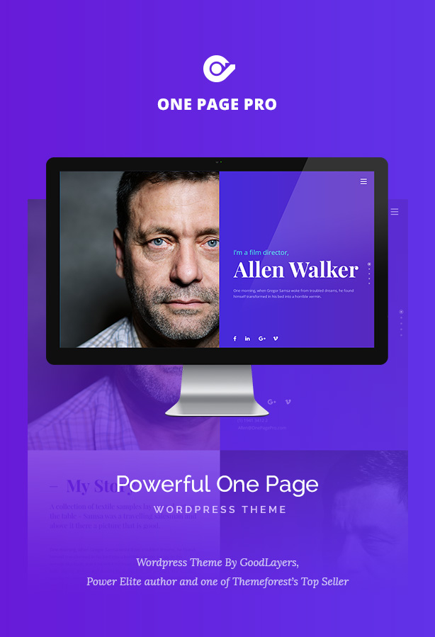 One Page Pro - Multipurpose WordPress - 1