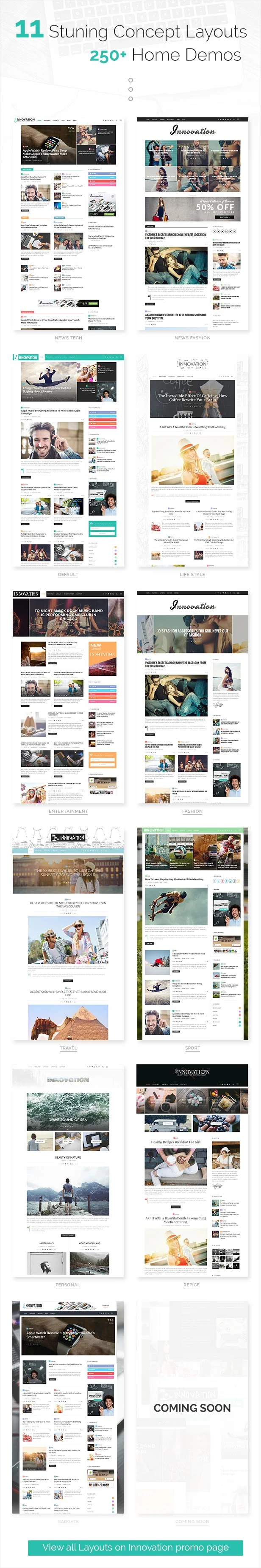 Innovation: Multi-Concept News, Magazine & Blog Theme - 4